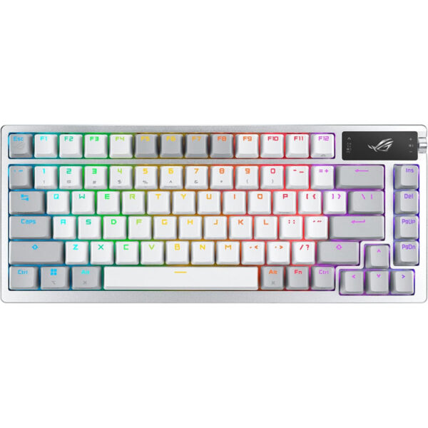 خرید کیبورد Asus ROG Azoth - سوییچ مکانیکی ROG NX Snow - بی‌سیم - سفید
