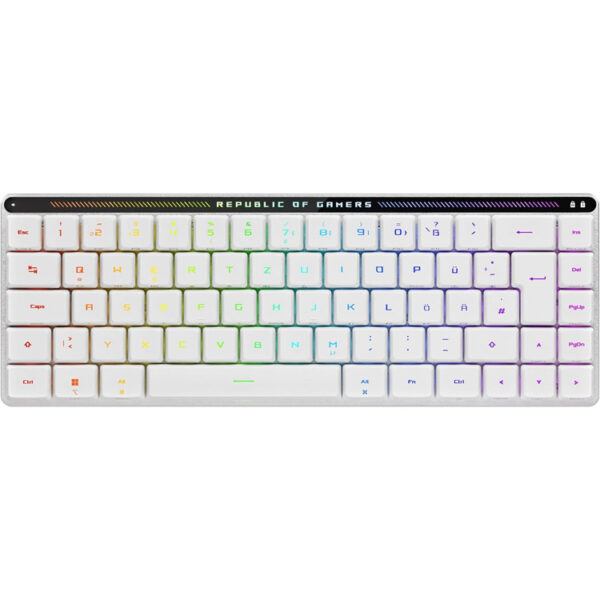 خرید کیبورد Asus ROG Falchion RX Low Profile 65 - بی‌سیم - سوییچ ترکیبی ROG RX قرمز