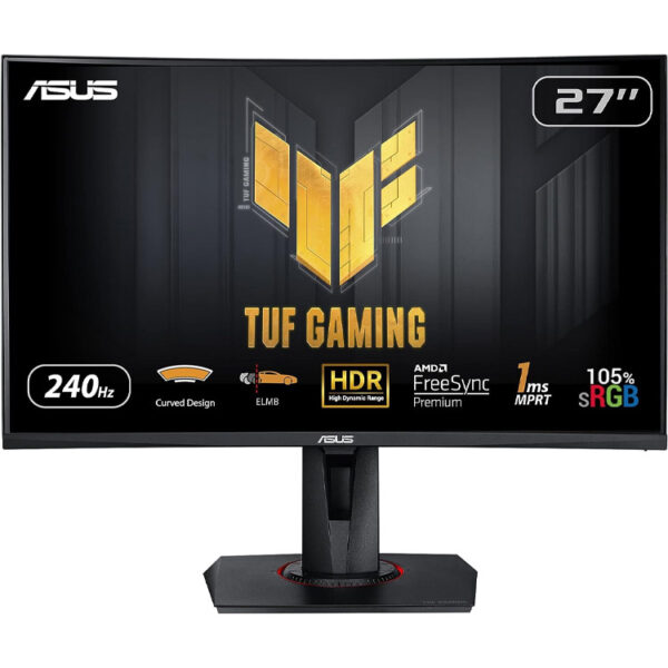 خرید مانیتور Asus TUF VG27VQM - کیفیت Full-HD - خمیده - سایز 27 اینچ