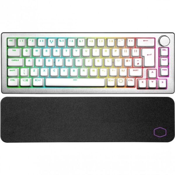 خرید کیبورد Cooler Master CK721 - سوییچ آبی - بی‌سیم - سفید