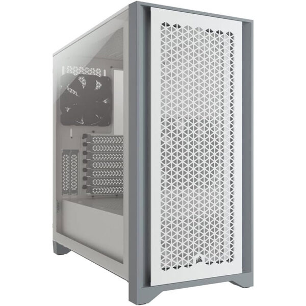 خرید کیس کامپیوتر Corsair 4000D Airflow TG - شاسی مید تاور - سفید
