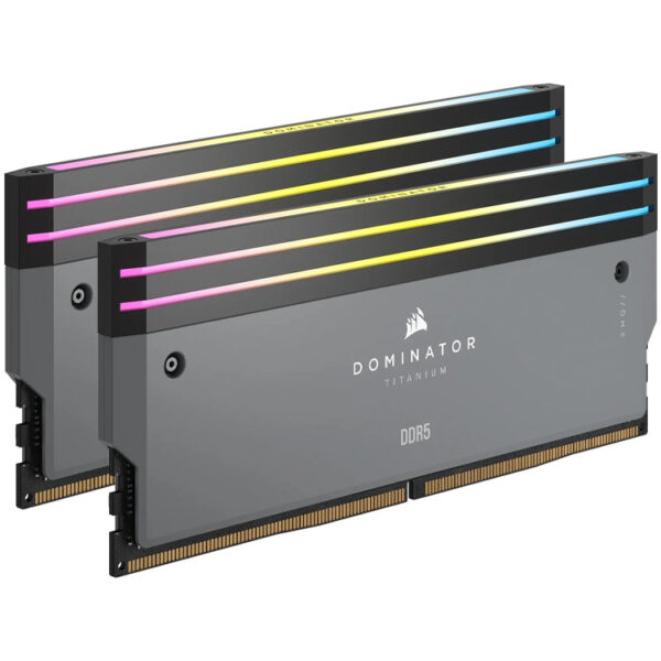 خرید رم Corsair Dominator Titanium RGB - ظرفیت 32 گیگابایت - DDR5 - پک دوتایی - مدل AMD EXPO - فرکانس 6000 مگاهرتز - CL30