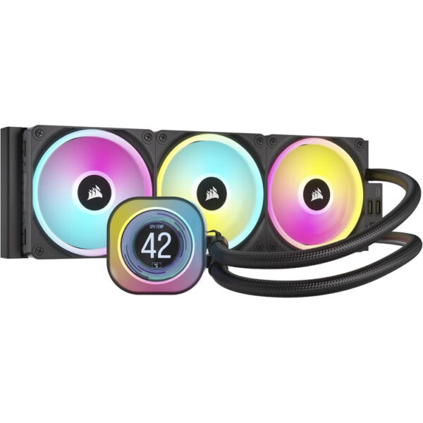 خرید کولر پردازنده Corsair iCue Link H170i LCD - سایز 420 میلیمتر - سیاه