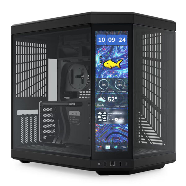 خرید کیس کامپیوتر Hyte Y70 به همراه نمایشگر Touch Infinite - سیاه