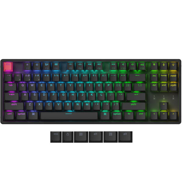 خرید کیبورد Keychron K8 RGB ورژن 2 با شاسی آلومینیومی - بی‌سیم - سوییچ قهوه‌ای Keychron Super
