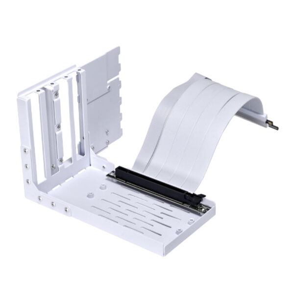 خرید نگه دارنده عمودی کارت گرافیک Lian Li Universal دارای چهار اسلات با کابل رایزر PCIe 4.0 - سفید