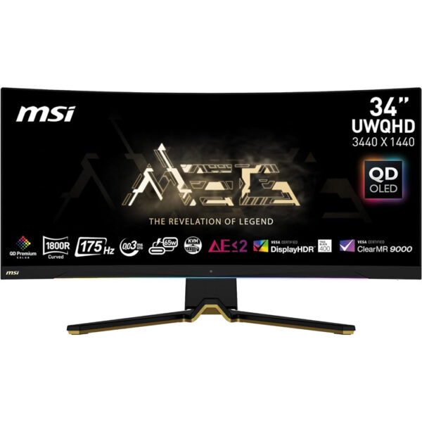 خرید مانیتور MSI MEG 342C QD-OLED - کیفیت UWQHD - خمیده - سایز 34 اینچ