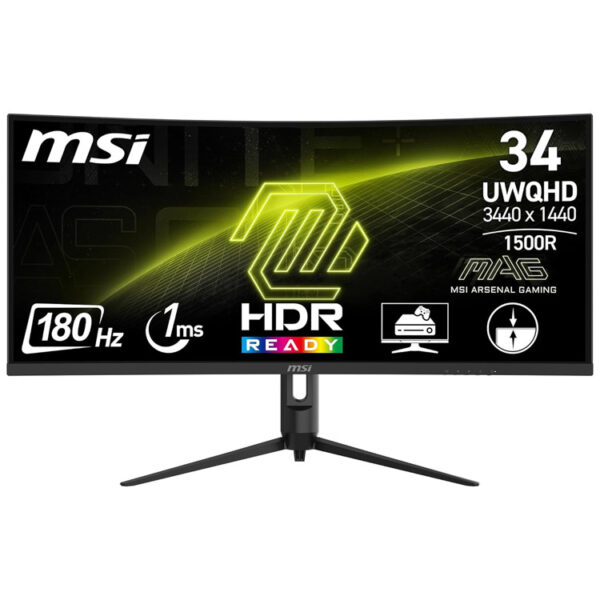 خرید مانیتور MSI MAG 342CQR E2 - کیفیت UWQHD - خمیده - سایز 34 اینچ