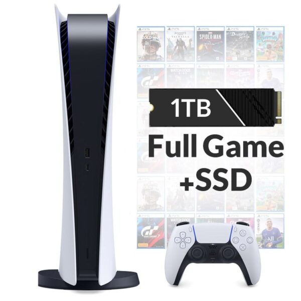 خرید PS5 نسخه دیجیتال - به همراه SSD یک ترابایت Full Game