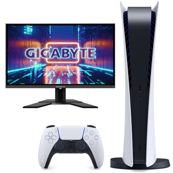 خرید پلی استیشن 5 دیجیتال + مانیتور Gigabyte G27F