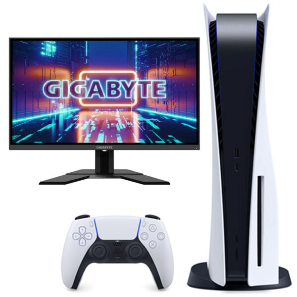خرید پلی استیشن 5 دیسک خور + مانیتور Gigabyte G27Q