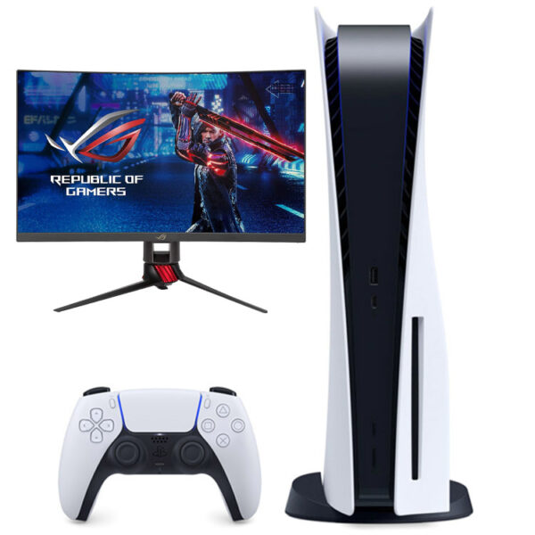 خرید پلی استیشن 5 دیسک خور + مانیتور ROG Strix XG27WQ