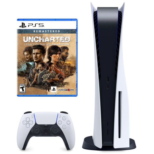 خرید پلی استیشن 5 دیسک خور + بازی Uncharted: Legacy of Thieves Collection