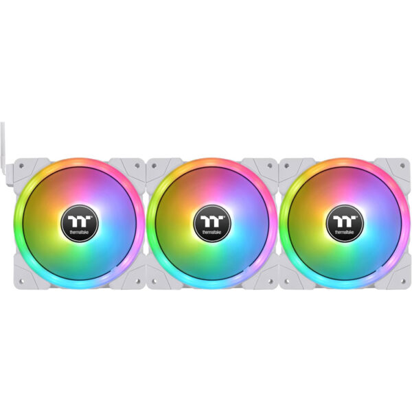 خرید فن کیس Thermaltake SWAFAN EX12 ARGB - نسخه TT Premium - پک سه تایی - سفید