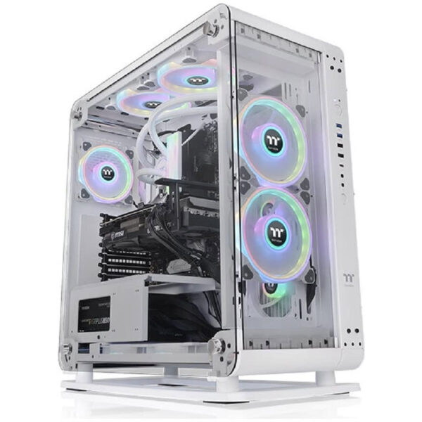 خرید کیس کامپیوتر Thermaltake The Core P6 TG به همراه کولر TH360 ARGB - سفید